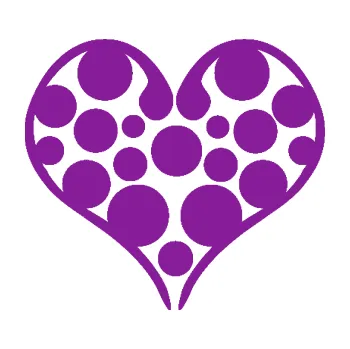 Samolepící dekorace Srdíčko 008 (14 - fialová) SAMOLEPKA NA AUTO, NÁLEPKA, FÓLIE, POLEP, TUNING, VLASTNÍ TEXT, TISK, AUTOSAMOLEPKY.cz, POLEPY, OBRÁZEK, LOGO, 3D STICKERS