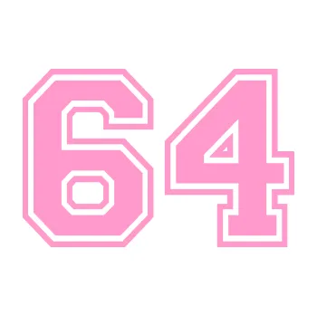 Polep vozidla Startovní číslo 64 typ 4 (24 - světle růžová) SAMOLEPKA NA AUTO, NÁLEPKA, FÓLIE, POLEP, TUNING, VLASTNÍ TEXT, TISK, AUTOSAMOLEPKY.cz, POLEPY, OBRÁZEK, LOGO, 3D STICKERS