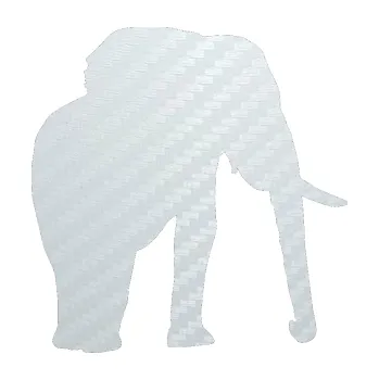 Samolepící dekorace SAMOLEPKA Slon 007 pravá (51 - 3D karbon bílý) NA AUTO, NÁLEPKA, FÓLIE, POLEP, TUNING, VLASTNÍ TEXT, TISK, AUTOSAMOLEPKY.cz, POLEPY, OBRÁZEK, LOGO, SAMOLEPKY