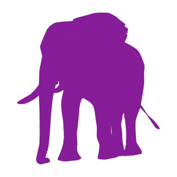 Samolepící dekorace Slon 009 levá (14 - fialová) SAMOLEPKA NA AUTO, NÁLEPKA, FÓLIE, POLEP, TUNING, VLASTNÍ TEXT, TISK, AUTOSAMOLEPKY.cz, POLEPY, OBRÁZEK, LOGO, 3D STICKERS