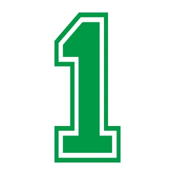 Polep vozidla Startovní číslo 1 typ 4 (12 - zelená) SAMOLEPKA NA AUTO, NÁLEPKA, FÓLIE, POLEP, TUNING, VLASTNÍ TEXT, TISK, AUTOSAMOLEPKY.cz, POLEPY, OBRÁZEK, LOGO, 3D STICKERS