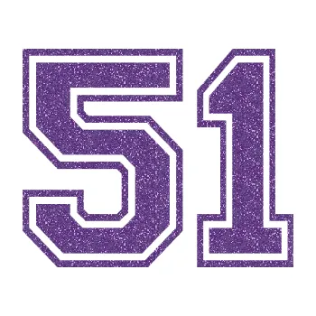 Polep vozidla Startovní číslo 51 typ 4 (87 - Ultra Metalic fialová) SAMOLEPKA NA AUTO, NÁLEPKA, FÓLIE, POLEP, TUNING, VLASTNÍ TEXT, TISK, AUTOSAMOLEPKY.cz, POLEPY, OBRÁZEK, LOGO, 3D STICKERS