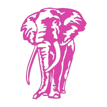 Samolepící dekorace SAMOLEPKA Slon 025 levá (16 - růžová) NA AUTO, NÁLEPKA, FÓLIE, POLEP, TUNING, VLASTNÍ TEXT, TISK, AUTOSAMOLEPKY.cz, POLEPY, OBRÁZEK, LOGO, SAMOLEPKY