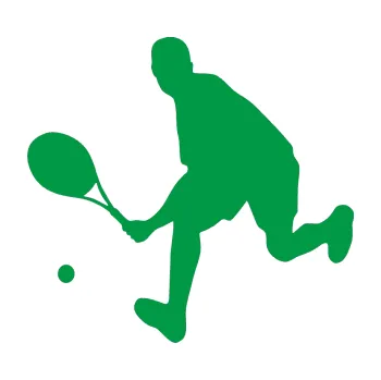 Polep vozidla Tenista 007 levá (12 - zelená) SAMOLEPKA NA AUTO, NÁLEPKA, FÓLIE, POLEP, TUNING, VLASTNÍ TEXT, TISK, AUTOSAMOLEPKY.cz, POLEPY, OBRÁZEK, LOGO, 3D STICKERS