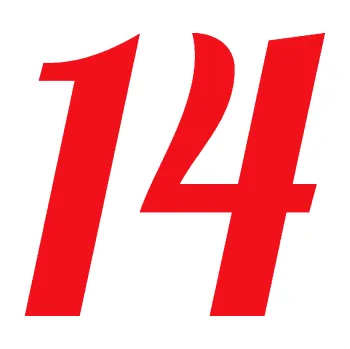 Polep vozidla SAMOLEPKA Startovní číslo 14 typ 3 (10 - červená) NA AUTO, NÁLEPKA, FÓLIE, POLEP, TUNING, VLASTNÍ TEXT, TISK, AUTOSAMOLEPKY.cz, POLEPY, OBRÁZEK, LOGO, SAMOLEPKY