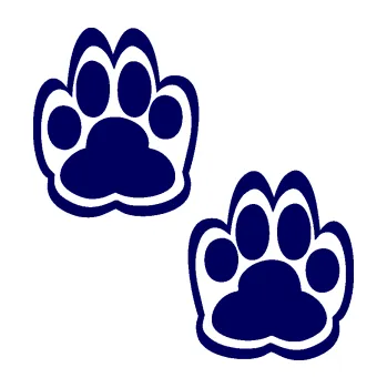 samolepka Tlapky 007 (23 - tmavě modrá) SAMOLEPKA NA AUTO, NÁLEPKA, FÓLIE, POLEP, TUNING, VLASTNÍ TEXT, TISK, AUTOSAMOLEPKY.cz, POLEPY, OBRÁZEK, LOGO, 3D STICKERS