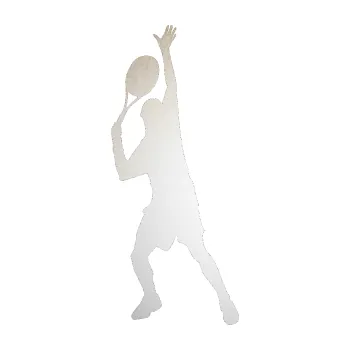 Polep vozidla SAMOLEPKA Tenista 008 levá (82 - odrazková reflexní bílá) NA AUTO, NÁLEPKA, FÓLIE, POLEP, TUNING, VLASTNÍ TEXT, TISK, AUTOSAMOLEPKY.cz, POLEPY, OBRÁZEK, LOGO, SAMOLEPKY