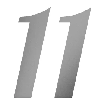 Polep vozidla Startovní číslo 11 typ 3 (42 - stříbrná metalíza) SAMOLEPKA NA AUTO, NÁLEPKA, FÓLIE, POLEP, TUNING, VLASTNÍ TEXT, TISK, AUTOSAMOLEPKY.cz, POLEPY, OBRÁZEK, LOGO, 3D STICKERS