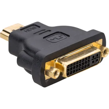 Elektrická zásuvka AKYGA Adaptér DVI-I (24+5) zásuvka,HDMI vidlice Barva: černá