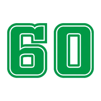 Polep vozidla Startovní číslo 60 typ 5 (12 - zelená) SAMOLEPKA NA AUTO, NÁLEPKA, FÓLIE, POLEP, TUNING, VLASTNÍ TEXT, TISK, AUTOSAMOLEPKY.cz, POLEPY, OBRÁZEK, LOGO, 3D STICKERS