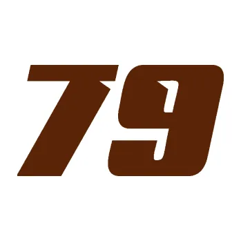 Polep vozidla Startovní číslo 79 typ 6 (15 - hnědá) SAMOLEPKA NA AUTO, NÁLEPKA, FÓLIE, POLEP, TUNING, VLASTNÍ TEXT, TISK, AUTOSAMOLEPKY.cz, POLEPY, OBRÁZEK, LOGO, 3D STICKERS