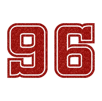 Polep vozidla Startovní číslo 96 typ 5 (86 - Ultra Metalic červená) SAMOLEPKA NA AUTO, NÁLEPKA, FÓLIE, POLEP, TUNING, VLASTNÍ TEXT, TISK, AUTOSAMOLEPKY.cz, POLEPY, OBRÁZEK, LOGO, 3D STICKERS