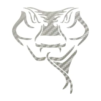 Samolepící dekorace Zmije 001 pravá (52 - 3D karbon stříbrný) SAMOLEPKA NA AUTO, NÁLEPKA, FÓLIE, POLEP, TUNING, VLASTNÍ TEXT, TISK, AUTOSAMOLEPKY.cz, POLEPY, OBRÁZEK, LOGO, 3D STICKERS