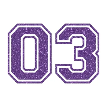 Polep vozidla SAMOLEPKA Startovní číslo 03 typ 4 (87 - Ultra Metalic fialová) NA AUTO, NÁLEPKA, FÓLIE, POLEP, TUNING, VLASTNÍ TEXT, TISK, AUTOSAMOLEPKY.cz, POLEPY, OBRÁZEK, LOGO, SAMOLEPKY