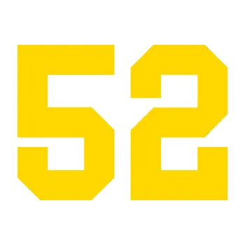 Polep vozidla Startovní číslo 52 (13 - jasně žlutá) SAMOLEPKA NA AUTO, NÁLEPKA, FÓLIE, POLEP, TUNING, VLASTNÍ TEXT, TISK, AUTOSAMOLEPKY.cz, POLEPY, OBRÁZEK, LOGO, 3D STICKERS