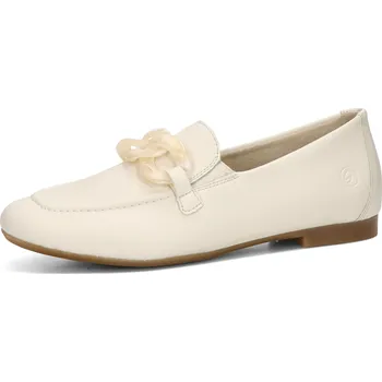 Dámské mokasíny Remonte dámské kožené polobotky - béžové