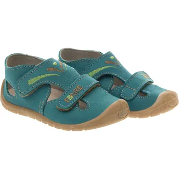 Dámská zdravotní obuv Fare Bare sandálky 5061201 tyrkysové, dva suché zipy Velikost EU: 19, vnitřní délka: 126, vnitřní šířka: 59