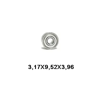 Nerezové ložisko do návijáku 3,17x9,52x3,96mm