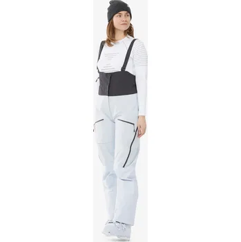 Snowboardové kalhoty WEDZE Dámské lyžařské kalhoty s laclem FR900 38 MODRÁ|ŠEDÁ