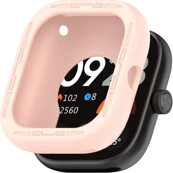 Příslušenství k chytrým hodinkám VSECHNONAMOBIL 70782 TPU HALF COVER Kryt pro Redmi Watch 4 růžový