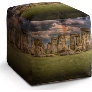 Taburet Taburet Kostka Stonehenge: 40x40x40 cm - Sablio