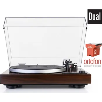 Gramofon Dual CS 518 + Ortofon QUINTET RED Walnut (Audiofilský gramofonový přístroj pro náročné posluchače s vestavěným vypínatelným PHONO předzesilovačem.)