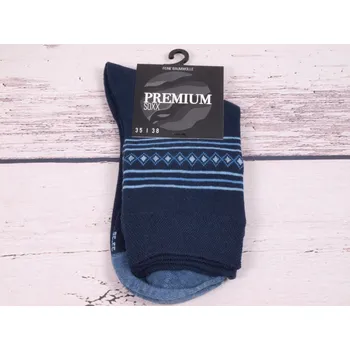 Dámské ponožky CNB BERLIN ponožky DE 34262 tm. modré se vzorkem velikosti ponožek: 26-28 (EUR vel. 39-42)