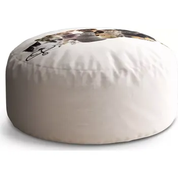 Sedací pytel Kulatý taburet Circle Mláďátka 2: 38x48 cm - Sablio