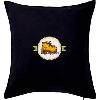 Polštář Horolezecké mačky - Polštář 50x50 - 50x50 - Včetně výplně ( Černá )