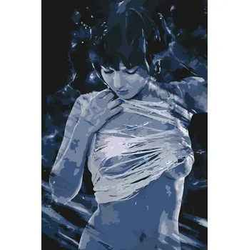 Malování podle čísel - Roztrhané tričko Velikost: 40x60cm, Rámování: Pouze srolované plátno