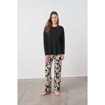 Dámské pyžamo Vamp - Dvoudílné dámské pyžamo - Tyra 17018 - Vamp black S