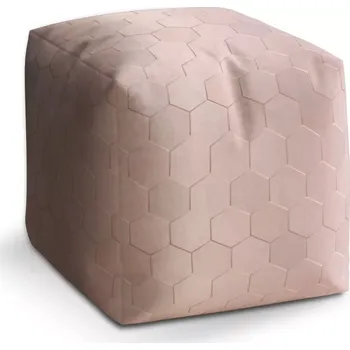 Taburet Taburet Kostka Rose gold: 40x40x40 cm - Sablio
