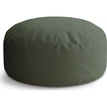 Sedací pytel Kulatý taburet Circle Vojenská zelená 2: 38x48 cm - Sablio