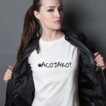 Dámské tričko - A co jako? Barva: Černá, Velikost: 2XL