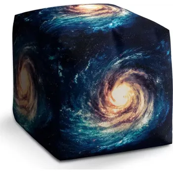 Taburet Taburet Kostka Světelný vír: 40x40x40 cm - Sablio
