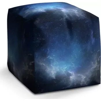 Taburet Taburet Kostka Hvězdné nebe: 40x40x40 cm - Sablio