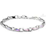 Stříbrný opálový náramek