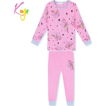 Dívčí pyžamo Dívčí pyžamo Kugo MP1326, světle růžová (kojenecké a dívčí pyžamo s jednorožci)