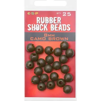 ESP gumové korálky Rubber Shock Beads Camo Brown 8mm