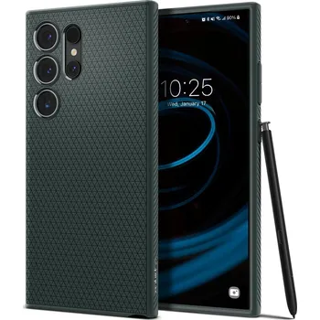 Pouzdro na mobilní telefon Kryt na mobil Spigen Liquid Air Abyss Green Samsung Galaxy S24 Ultra