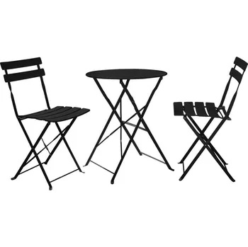 Zahradní sestava MOB Zahradní set Tempo Kondela Obas 210970 (černá) (Pro 2 osoby)
