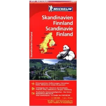 Michelin Karte Skandinavien - Finnland. Scandinavie, Finland