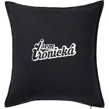 Polštář Jsem ironická - Polštář 50x50 - 50x50 - Pouze potah ( Černá )
