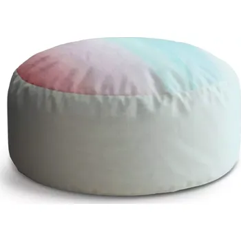 Sedací pytel Kulatý taburet Circle Cukrová vata: 38x48 cm - Sablio