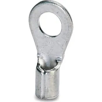 Kabelové oko Phoenix Contact 3240080 kulaté kabelové oko Průřez (max.)=2.50 mm² Ø otvoru=6.5 mm bez izolace kov 100 ks