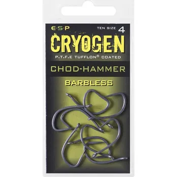 Rybářský háček ESP háčky bez protihrotu Chod-Hammer Cryogen Barbless vel.4