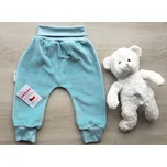 AMÁLKA Plyšové rostoucí tepláčky, ledově zelené Velikost: 74