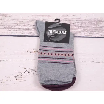 Dámské ponožky CNB BERLIN ponožky DE 34262 šedé se vzorkem velikosti ponožek: 26-28 (EUR vel. 39-42)