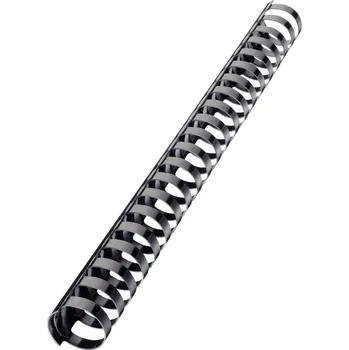 Vázací hřbet Hřbet pro kroužkovou vazbu černý 1-80ls/12mm