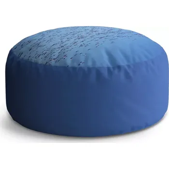 Sedací pytel Kulatý taburet Circle Hejno ptáků: 38x48 cm - Sablio